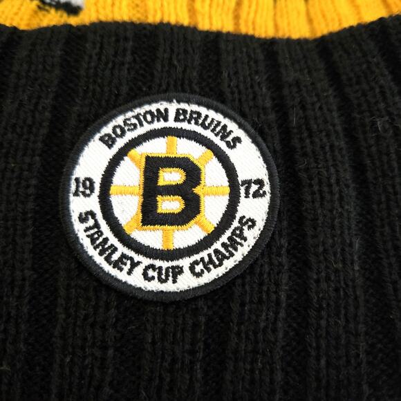 New 47 Brand Boston Bruins Centennial Big Bad Bruins Champs Logo Knit Winter Hat - Picture 3 of 5